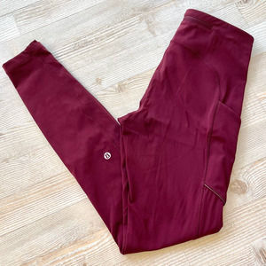 Lululemon Speed Up Tight Full-On Luxtreme 28" | Redwood Size 4